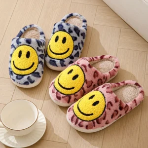 Slippers with Smiley Face